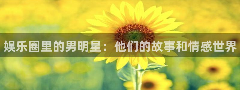 天辰娱乐下载链接是多少：娱乐圈里的男明星：他们的故事和情感世界